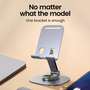 360 °   ขาตั้งแท็บเล็ตแบบพับได้ หมุนได้ สำหรับ iPad iPhone 17 Xiaomi ใช้ได้กับโทรศัพท์มือถือ ใช้งานบนโต๊ะได้ เหมาะสำหรับไลฟ์สด - Product Image 4