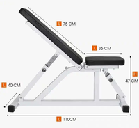 Jiahong Meilleur multifonctionnel Home Fitness Workout Pliant Réglable Poids Haltère Banc de levage Équipement de gymnastique Réglable