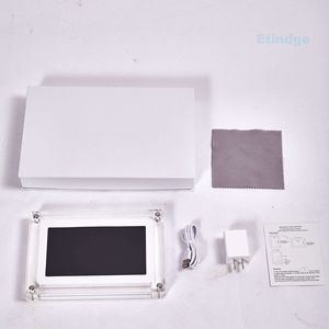 Xu hướng mới 7 inch trong suốt Acrylic khung ảnh kỹ thuật số pha lê Máy nghe nhạc quảng cáo chuyển động khung video IPS màn hình thả vận chuyển - Product Image 3