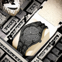 Pabrik Perhiasan Jam Tangan Quartz Unisex Dial Abu-abu Cairan Mengalir, Pabrik Sumber, Pesanan Kecil, Logo Kustom, ODM OEM, Logam Hitam Tidak Beraturan