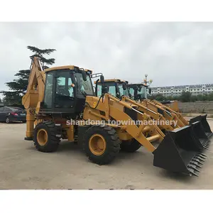 hydraulic tractor backhoe loader mini supplier 4x4 compact backhoe loader excavator with cheap price