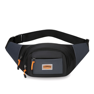 Fashion Waist Bag Nylon Large Capacity Water Resistant Outdoor Sports Chest Bag For Men Women Gray Black Military Green Blue - Product Image 5