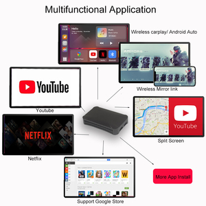 Adaptador Inalámbrico <span class=keywords><strong>Apple</strong></span> <span class=keywords><strong>CarPlay</strong></span> con Android 11 y AI Box para Audi, Benz, VW, Pantalla en Línea, YouTube, Netflix, 4+64 GB - Product Image 3