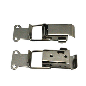 Xin Jieliang 304 Stainless Steel Automatic <b>Cabinet</b> <b>Lock</b> Self-Locking Safety Hook Push Button Door Buckle Furniture <b>Lock</b> - Product Image 1