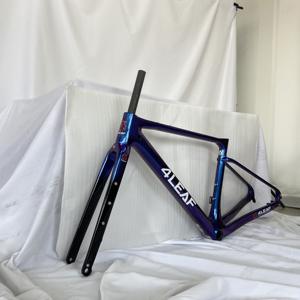 Bicicleta de Carretera 4 LEAF G45 de Fibra de Carbono, Cuadro para Bicicleta de Gravel T700, Frenos de Disco Hidráulicos, Manillar de Aluminio, Ruedas 700*45C, 2*11 <span class=keywords><strong>Shimano</strong></span> <span class=keywords><strong>105</strong></span> - Product Image 2