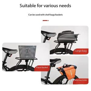 Portapacchi Posteriore in Lega di Alluminio <span class=keywords><strong>per</strong></span> <span class=keywords><strong>Biciclette</strong></span> 22~27 Pollici, Capacità 50KG, <span class=keywords><strong>per</strong></span> MTB e Bici da Ciclismo - Product Image 2