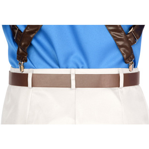Disfraz de Cosplay de Nanami Kento para Hombre, Traje con Camisa Azul, Pantalones Blancos y Corbata de Leopardo, Atuendo para Convento de Anime, Poliéster - Product Image 4