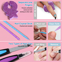 Kit Profesional de Manicura y Pedicura ZHI JIA, Juego Completo de Herramientas para el Cuidado de las Uñas, Lima de Uñas de Plástico, Pulidor, Empujador de Cutículas, Removedor de Callosidades
