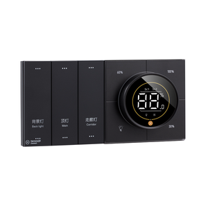 Interrupteur intelligent pour domotique interrupteur gradateur de matière zigbee interrupteurs domestiques intelligents commande de ventilateur sans fil en verre résidentiel - Product Image 4