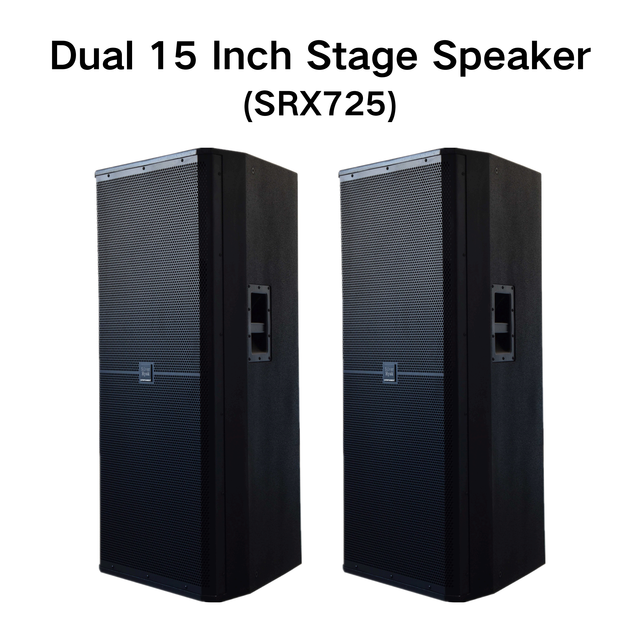 SRX725 1000W Dual 15 Inch Full-Range Passive Stage Monitor Speaker Stage Speaker Professional Speaker