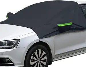 Portable Durable 190T Polyester PU revêtement neige soleil voiture couverture avant voiture pare-brise couverture pour une utilisation en extérieur