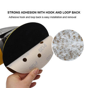 2000 pièces Carton or disques de papier sablé 6 pouces crochet et boucle disque de sable 120/150/180/240/320/600 grains pour papier de verre orbital aléatoire - Product Image 3