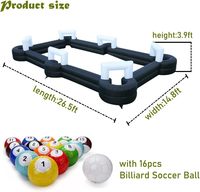 Équipement sportif géant d'intérieur/extérieur : Table de billard de football avec 16 boules de billard, Trampoline de jardin, Souffleur de haute qualité