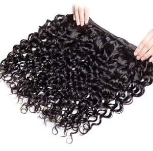 מכירת תוספות שיער ברזילאי בצבע טבעי, גלי, באורך 18 אינץ' ו-20 אינץ' + סגירת HD 4X4 משיער אנושי מעורבב - Product Image 1