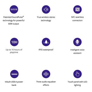 Système de cinéma domestique sans fil haut-parleurs Tronsmart portables Tronsmart Mega Pro 60w - Product Image 6