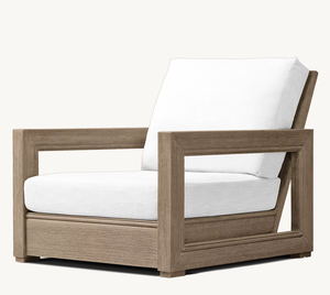 Mobilier d'extérieur Sassanid Most Wanted Chaise longue Costa <span class=keywords><strong>en</strong></span> teck au design rétro haut de gamme - Product Image 1