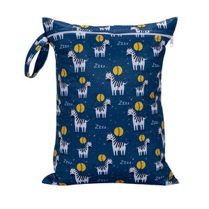 Babys how Unisex Reiß verschluss Einkaufstasche Solid Print Stoff Windel Eimer Futter Wieder verwendbar Wasch bar 30x40cm Wasserdichte Baby Windel Lagerung - Product Image 4