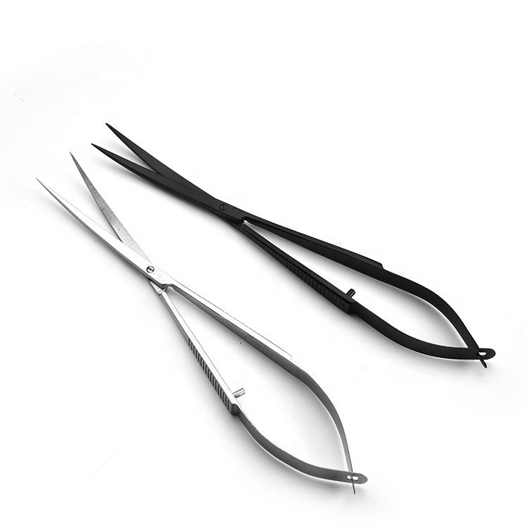 Ручные Ножницы «сделай сам», изогнутые глазные микроскопические Мини прямые ножницы, пружинные ножницы