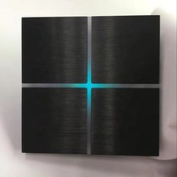 Bảng Điều Khiển Bằng Nhôm 4 Băng Đảng Trắng, Công Tắc Điều Khiển Từ Xa, Có WIFI Hoặc Zigbee, Công Tắc Đèn Thông Minh