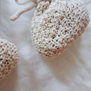 Haute qualité hiver chaud <span class=keywords><strong>Crochet</strong></span> taille 6-12 mois tricoté berceau chaussures chaussons filles garçons chaussettes bébé - Product Image 2