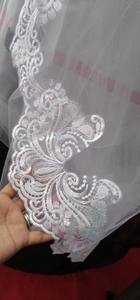 新デザイン高品質3mベールウェディングブライダルベールレーストレーリングウェディングベール - Product Image 5