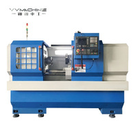 Machine de tour automatique CNC de précision TCK80x1000 tour à lit incliné horizontal robuste en alliage caractéristiques numériques pour tour à roues
