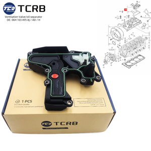 Válvula PCV Separadora de Aceite del Motor TCRB 06H103495AH 06H103495AB 06H103495E 06H103495AF para VW Tiguan GTI <span class=keywords><strong>Audi</strong></span> A3 <span class=keywords><strong>A4</strong></span> Q5 TT 2.0T - Product Image 5
