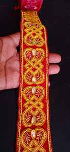 Accessoire de traitement de vêtement de garniture de dentelle brodée de perles à forte demande pour les robes de mariée disponibles pour l'exportation - Product Image 4