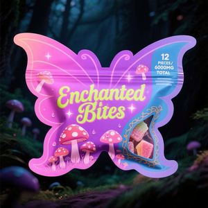 Custom Gravure Printed Moisture Proof Food Grade Holographic Zipper Pouch Cute 3.5g 7g Mylar <b>Bags</b> for Jelly - Product Image 4