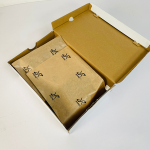 Papel de regalo de algodón impreso personalizado, embalaje de papel tisú de ropa recubierto de pulpa química para zapatos de alimentos envasados en cartón - Product Image 6