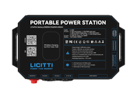 Generador Solar Portátil de 12V y 2000W con Batería LiFePO4, MPPT, Onda Sinusoidal Pura, Impermeable, Estación de Energía de Respaldo para RV y Automóvil