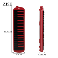 Vente en gros directe d'usine KF-32 Mebet Orgue à bouche 32 touches de haute qualité Rouge et Noir - Sac de transport pour piano en EVA
