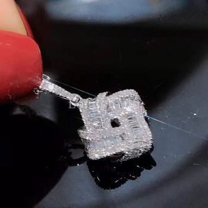 Longshine 18k or nœud carré diamant de luxe femme beau collier - Product Image 2