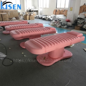 Kisen Factory Newest Design White Adjustable Massage <b>Table</b> 3 Motors <b>Electric</b> Beauty Bed Eyelash for Lash and Facial - Product Image 3