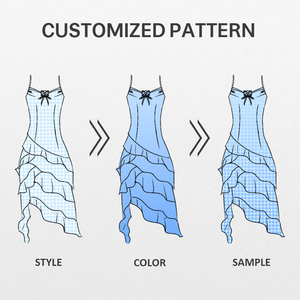 Tùy Chỉnh Rắn Nàng Tiên Cá Lông Cừu Nàng Tiên Cá Chiều Dài Sàn Dresses Cho Phụ Nữ Quần Áo Phụ Nữ Thanh Lịch Các Nhà Sản Xuất Phụ Nữ Ăn Mặc Giản Dị - Product Image 5