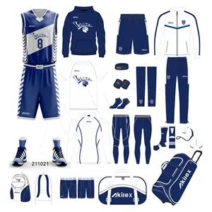 Conjunto de uniforme de baloncesto reversible, personalizado, su propio equipo