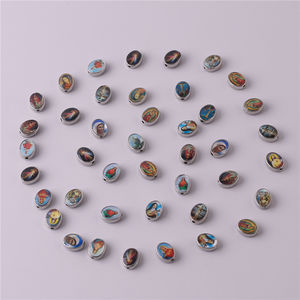 8*10mm Metal Rosaru kolye boncuk karışık görüntü Our Lady of Guadalupe İsa ilahi merhamet meryem ana - Product Image 6