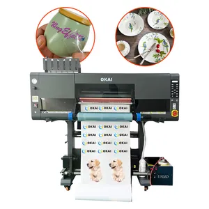 Okai Factory Price Uv Printer Machine Wide Format Crystal Label Uv 60 cm DTF Printer