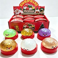Ensemble cadeau mignon : Squishies de Noël doux et amusants en forme de boulettes – Cadeau de Noël original pour enfants