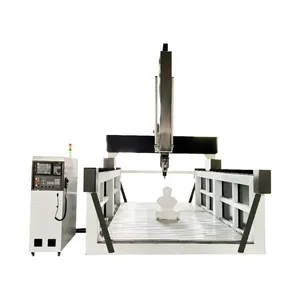 Robust and durable easy to operate factory price Sculpture Wood Craft Making Five Axis linkage 3D engraving machine