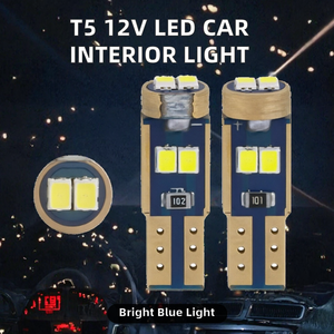 หลอดไฟ LED T5 สำหรับรถยนต์ 3030 3SMD แบบเสียบ สำหรับแผงหน้าปัด ไฟแดชบอร์ด 12 โวลต์ ไฟแสดงสถานะภายในรถยนต์ - Product Image 2