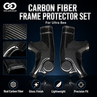 Panneaux latéraux de protection en fibre de carbone, protections segmentées pour moto électrique tout-terrain Sur Ron Ultra Bee