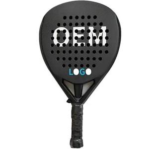 Raqueta de pádel personalizada de alta gama con un marco de fibra de carbono de 16 mm, duradero y ligero, con cubierta ajustable y visible. - Product Image 1