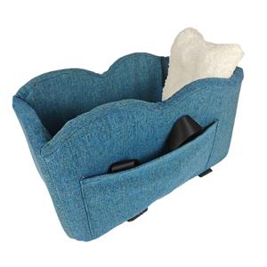 Kleiner Hunde verstärkers itz Khaki bedruckte Haustier auto konsole mit Druckknopf verschluss aus Oxford-Polyester-Nylon - Product Image 6