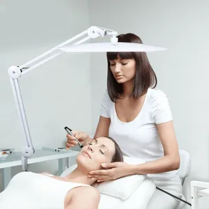 LED Task <b>Desk</b> Lamp 19 Inches Metal Swing Arm Eye-Caring Lash Extensions Lamp 117PCS LEDs for <b>Nail</b> Crafts Reading Head Work Lamp - Product Image 6