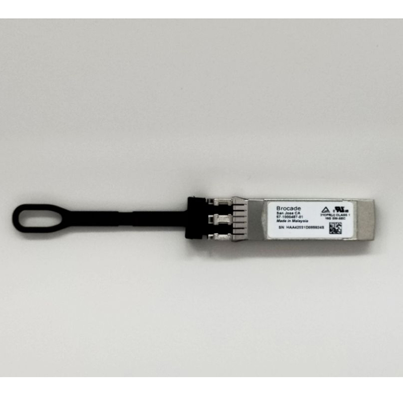 SFP+ Brocade 57-1000487-01 – 16G FC SWL Gen 7, LC Duplex MMF, Aperto Mai Usato, Garanzia 1 Anno