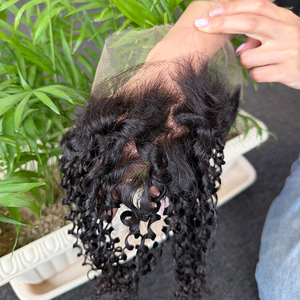 ผมแท้ 100% สีดำธรรมชาติ แบบ Pixie Curl HD Lace Frontal 13x6 ขายส่งจากโรงงานโดยตรง ความยาว 20 นิ้ว ยืดหยุ่นได้ดีมาก - Product Image 5