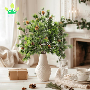 Nhân Tạo Giáng Sinh Dân Gian Thông Chi Nhánh Thông Hình Nón Vòng hoa Thân Cây Cây Cây Cây Cây Tuyết Tùng Chọn Nhà Lá Cho Kỳ Nghỉ Mùa Đông Trang Trí Nội Thất - Product Image 5