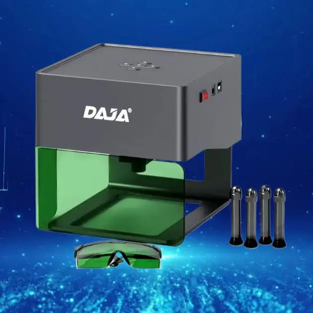 DAJA DJ6 Mini Portable Blue-Tooth Connection Wood Acrylic Chocolate Laser Engraving Machine for Silicone
