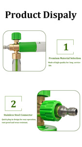 Pistola de Espuma de Aire de Alta Presión Especial, Botella Transparente de 1L con Conector Rápido de 1/4, Ajustable-001 - Product Image 6